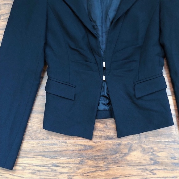 Emporio Armani • vintage blazer black wool crepe double clasp tailored Italy - Picture 6 of 12